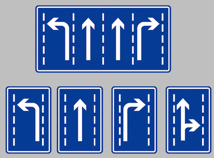 交通指路方向標志牌